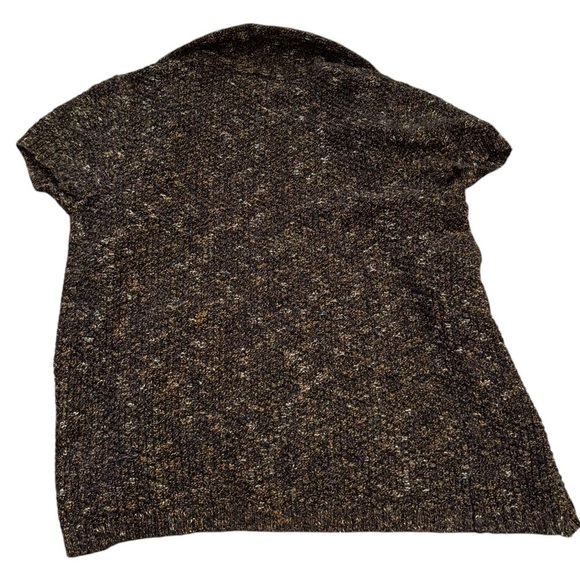 Maurices Brown Knit Open Short Sleeve Cardigan Women’s XS -S Preppy Workwear Y2K - Picture 3 of 9